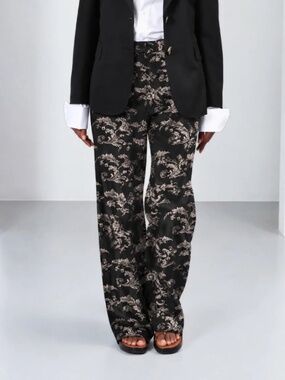 Sand Copenhagen | 40 | Paisley Print Satin Pants